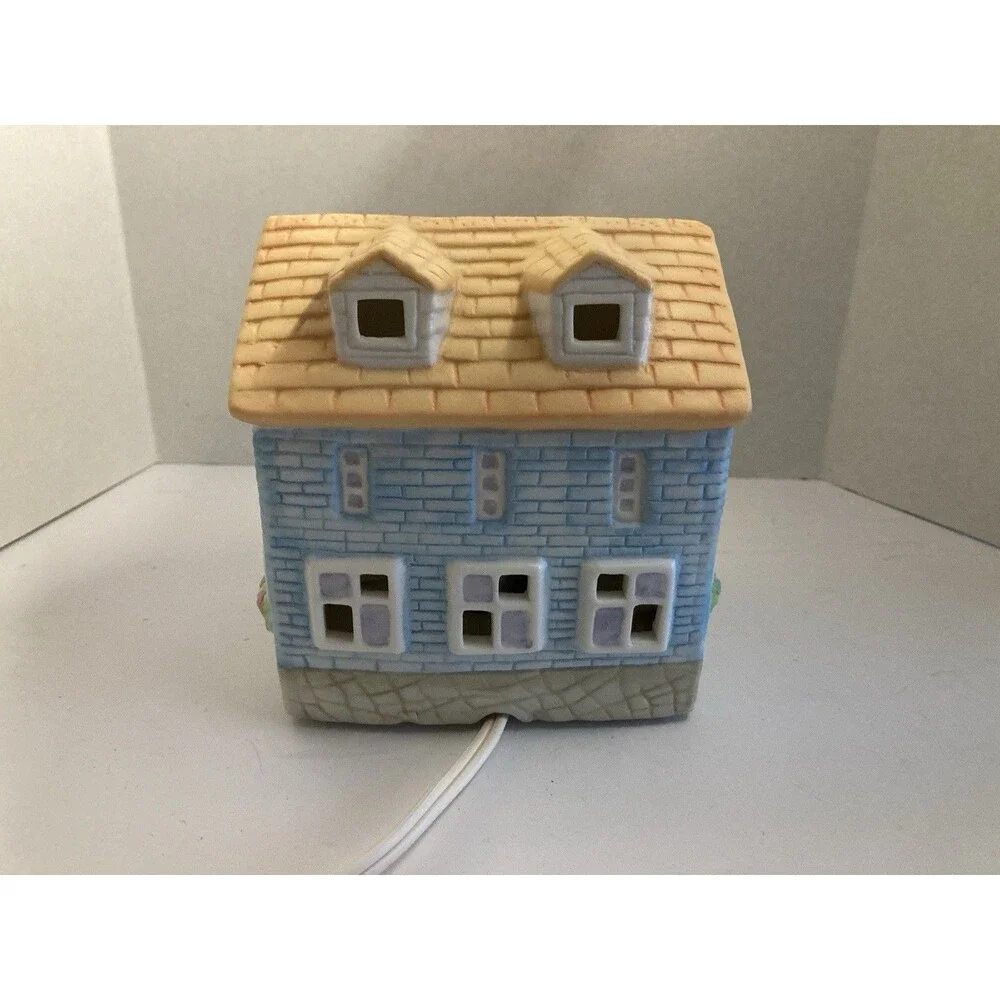 Collectible Light  Victoria Lamp Ceramic Cobblestone Design – Colorful Electric